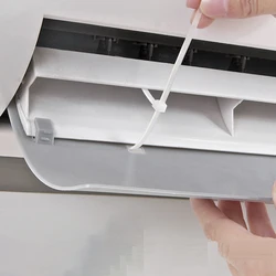 New 1pc Air Conditioner Wind Shield Cold Wind Gas Deflectors Anti Direct Blowing Baffle (white grey random)