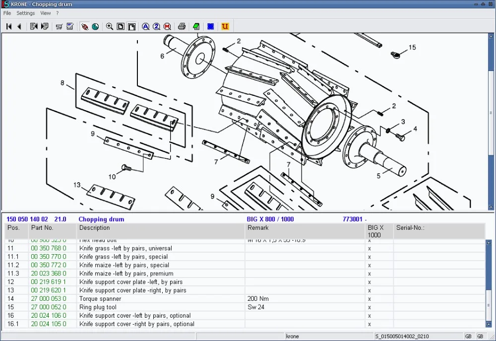 Krone Spare parts catalog for agriculture 2013