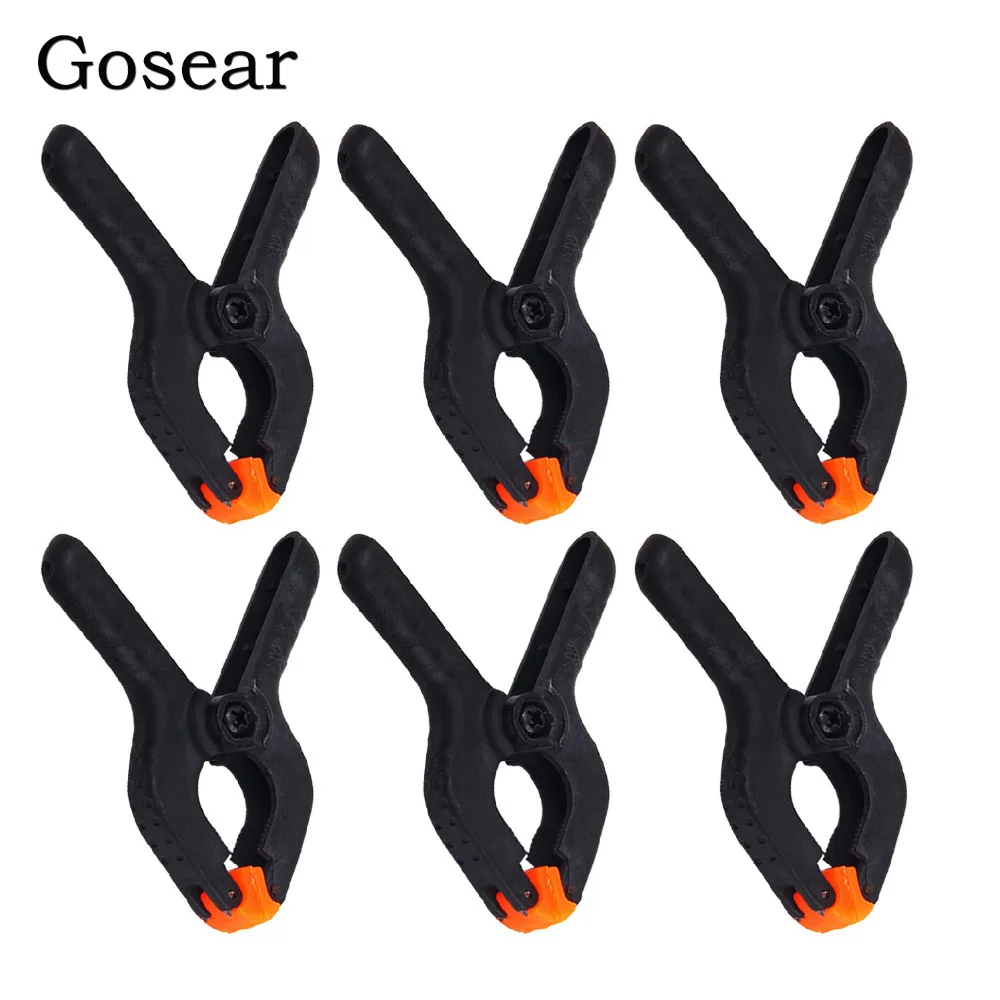 

Gosear 6PCS 2inch Photo Studio Clips Clamps Photography Background Backdrop Holder for Stands Printing Photographic Equipment