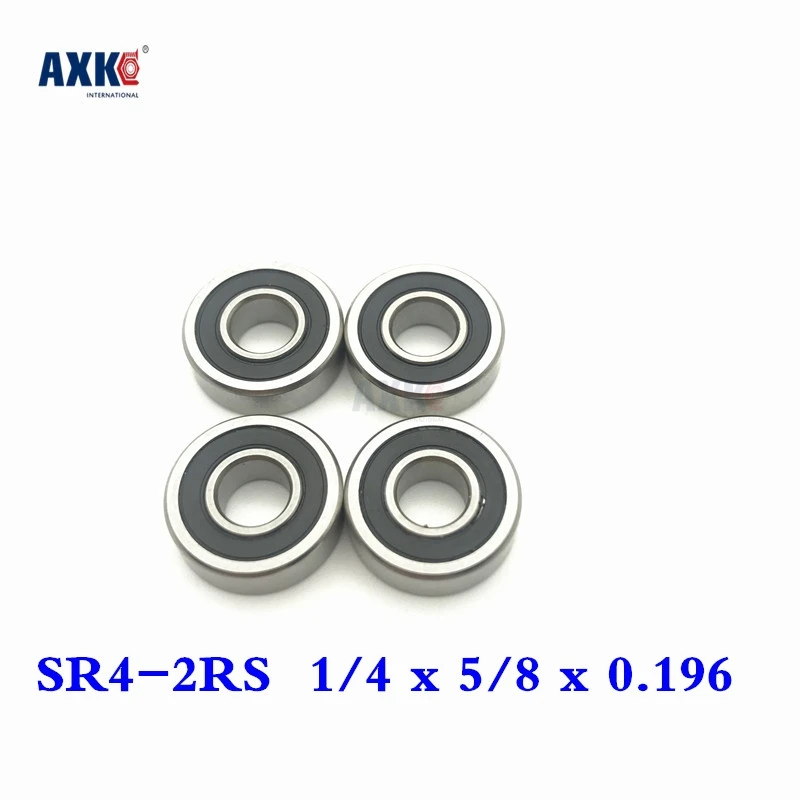 

2023 Top Fashion Time-limited Rolamentos Rodamientos Free Shipping 10 Pcs Sr4-2rs Bearings 1/4 X 5/8 0.196 Inch Ball Sr4 Rs