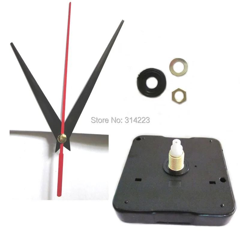 Wholesale 300pcs mute Quartz Clock Movement for Clock Mechanism Repair DIY clock parts accessories shaft 16.5mm