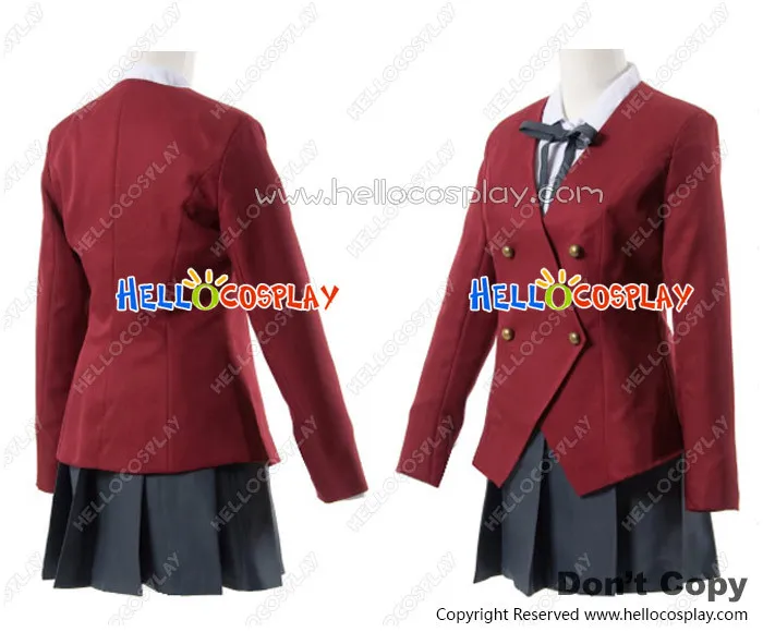 Toradora Cosplay Taiga Aisaka Minori Kushieda Girl Uniform Costume H008