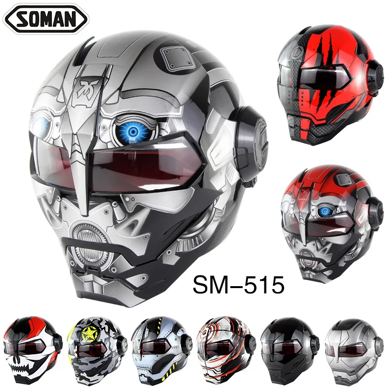 

Motorbike Full Face Ironman Moto Capacete Casco Men helmets motorcycle helmet ABS casque moto cross Steet Riding Modular