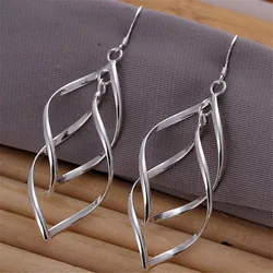 Hot , Cute For Women Lady Beautiful Party Jewelry Silver 925 Plated Earrings Fashion Jewelry Charm Wedding Holiday Gifts E168