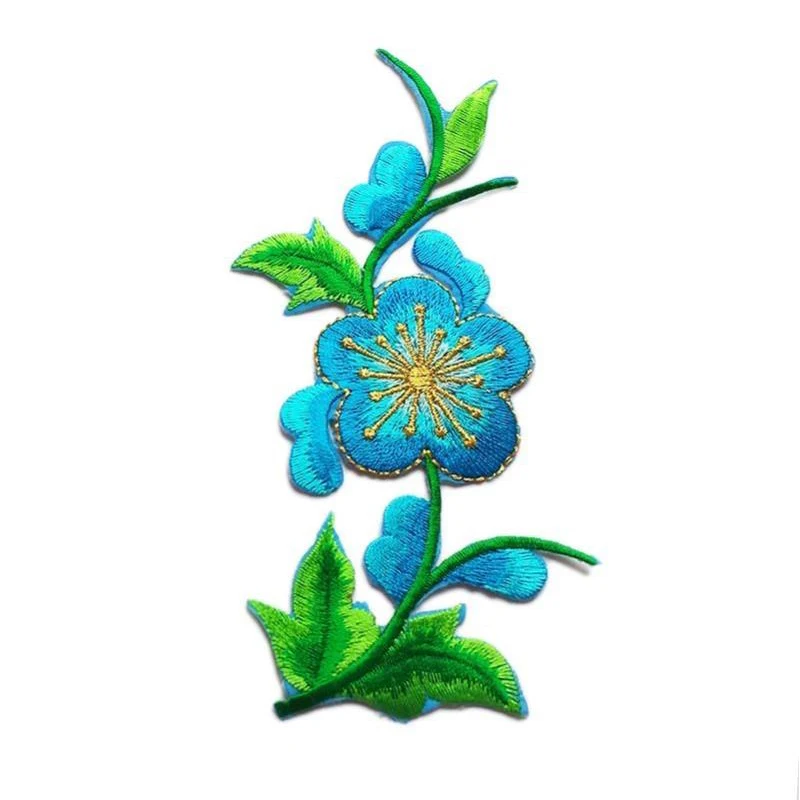 2PCS/LOT Fashion Flower Patch for Clothing for Dress Jacket Jeans Stickers Clothes Iron On Cheap Patches