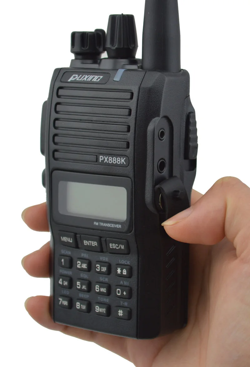 Imagem -05 - Preta Puxing Px888k Dupla Banda Profissional Transceptor fm Original Puxing px 888k 5w 128ch Walkie Talkie Cor