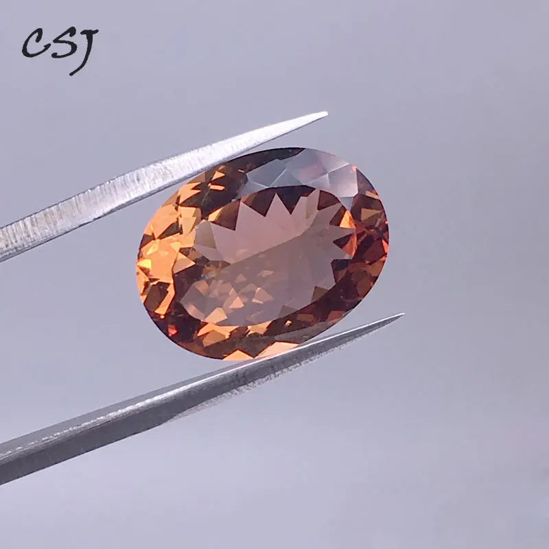 CSJ Created Diaspore Zultanite Oval Cut Loose Gemstone Sultanite For Diy Fine Jewelry 925 Silver Mounting  Color Change Stone