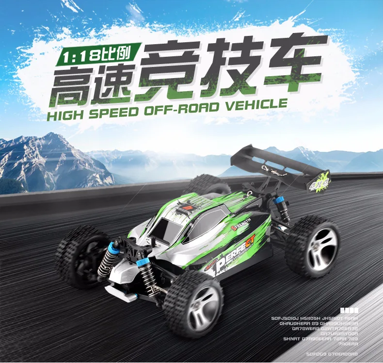 1:18 Supper Racing Car Wltoy A959-A Remote Control Car 2.4GHz 4WD RC Car 35km/h High speed RC electric car Toy Gift for Boy