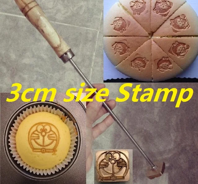 

Cake Baking stamp Brand with Handle,Burning Mold Stamp on Cake Cookie Sweets,Iron Brass Mold Burning Handle,Custom Design