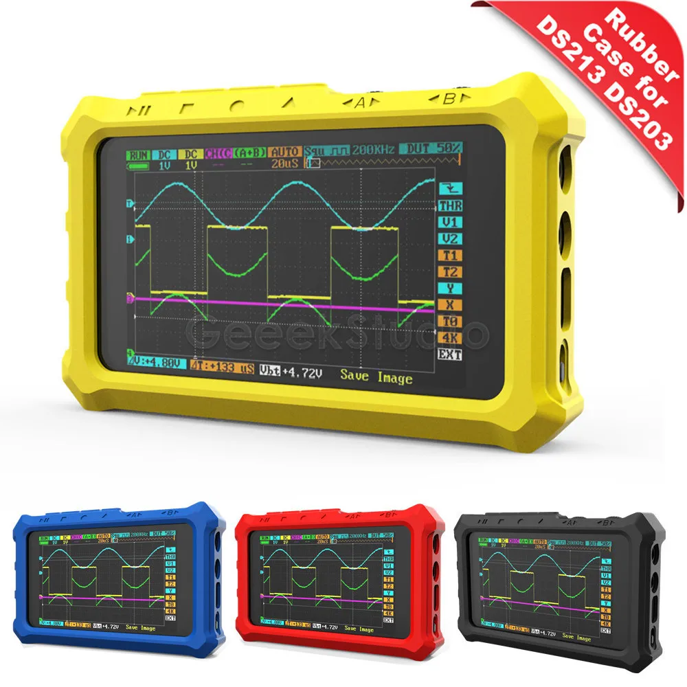 Mini DSO 4 Colors Available Protective Silicone Case Rubber Cover for DS213 DSO213 DS203 DSO203 Oscilloscope (Not Include DSO)