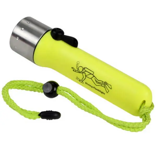 Anjoet Professional Waterproof Underwater Diving Flashlight LED Scuba Dive Flashlights Torch Lamp Light Linterna for AA