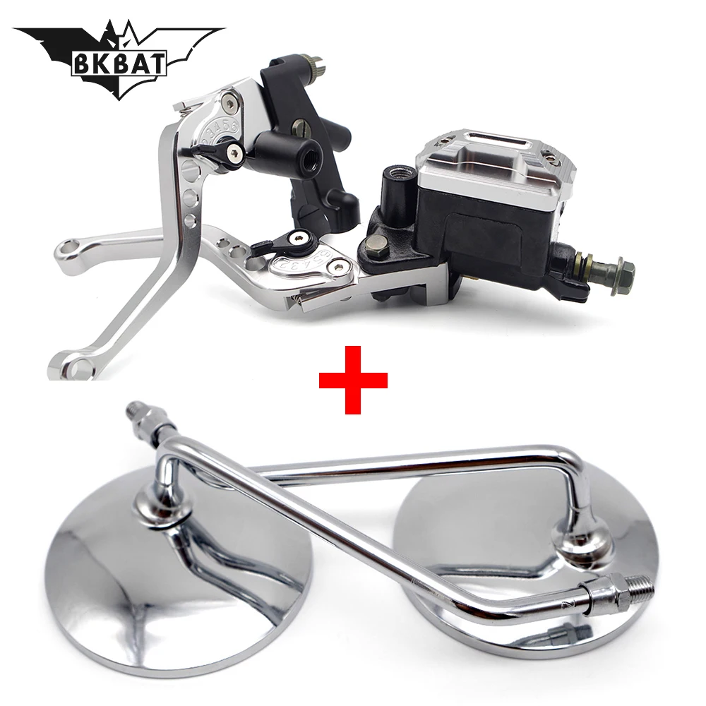 Motorcycle Hydraulic Clutch Brake Lever Master Cylinder rearview mirror For cbr 929 triumph tiger 800 kymco downtown pitbike