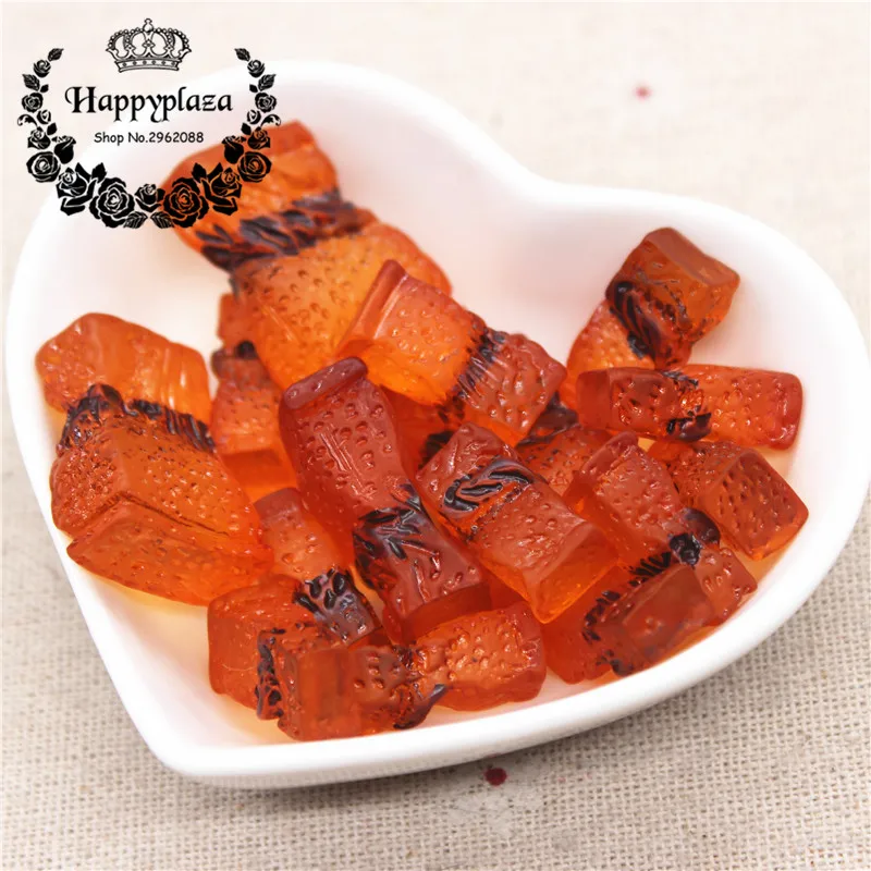 10pcs New Resin Braised Pork Simulation Food Art Flatback Cabochon Accessories DIY Craft Decoration