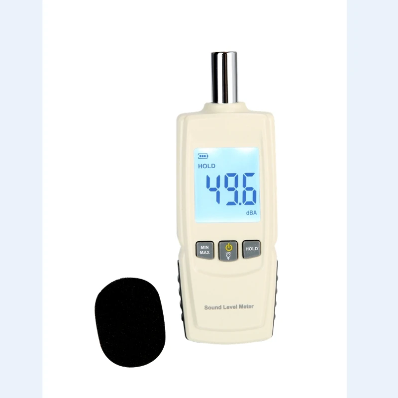 30-130dB Digital Sound Level Meter Portable Noise Tester Decibel Meter Accuracy Noise Level Measurement with LCD Display Backlit