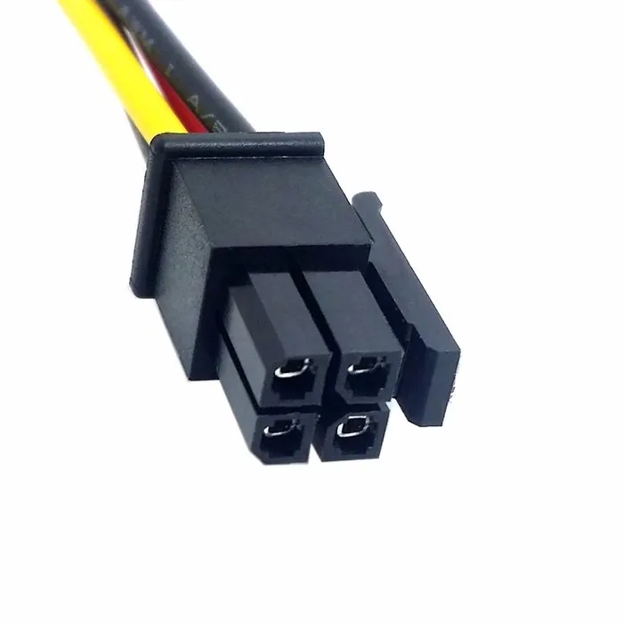 ATX Molex Micro Fit Connector 4Pin Male to Male Power cord Cable 60cm 2ft