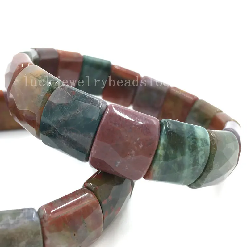 Blue sand Mookaite Crystal Flourite Carnelian Jaspe Howlite Opal Cherry Quartz Goldstone Beads Stretch Bracelet 7.5