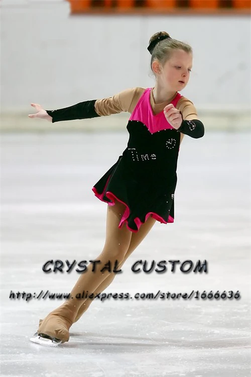 Figure Skating Dress For Children Graceful New Brand  Competition Figure Skating Dress Custom DR4007