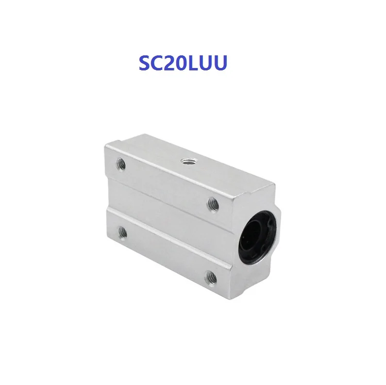 50pcs/lot SCS20LUU SC20LUU 20mm long type linear case unit linear ball bearing sliding block SMA20LUU