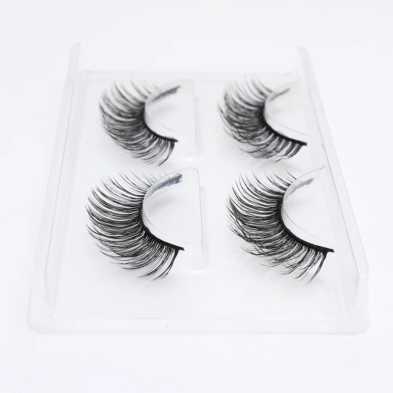 HBZGTLAD 2 pairs natural false eyelashes fake lashes long makeup 3d mink lashes eyelash extension mink eyelashes for beauty 758