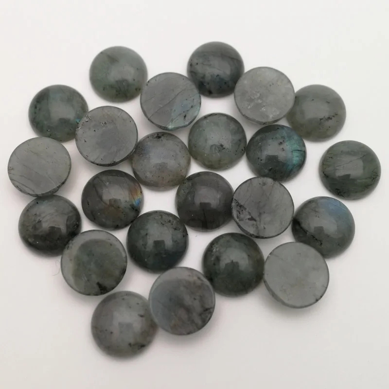 

Wholesale fashion natural ShimmerStone beads charms 16x16mm round CAB Cabochon no hole 30pcs for jewelry making Free shipping