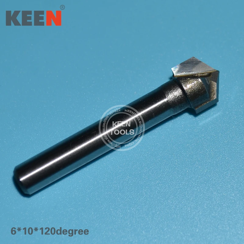 6*10*120 V-Shaped 3D Engraving Tools,CNC Router Cutter,Wood Working Bits