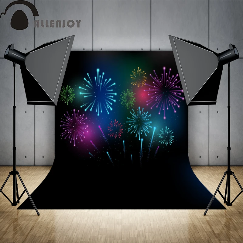 Allenjoy background New Year fireworks light spot fond glitter firecrackers photographic background Photophone for photo studio