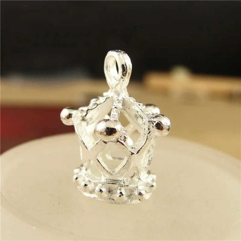20pcs Antique Gold/Silver Color Crown Beads Connectors Charms End Beads Cap For Bracelet Necklace DIY Jewelry Making Findings