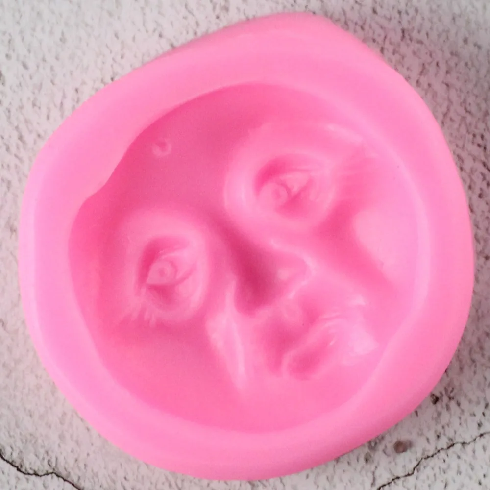 3D Moon Face Cooking Tools Silicone Mold Cake Chocolate Candy Jelly Baking Mold Fondant Cake Decorating Tools