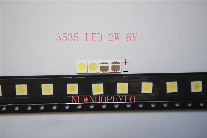 80pcs Terminals for LED Backlight High Power  2W 6V 3535 SMD  Cool white LCD   TV ApplicationTerminals