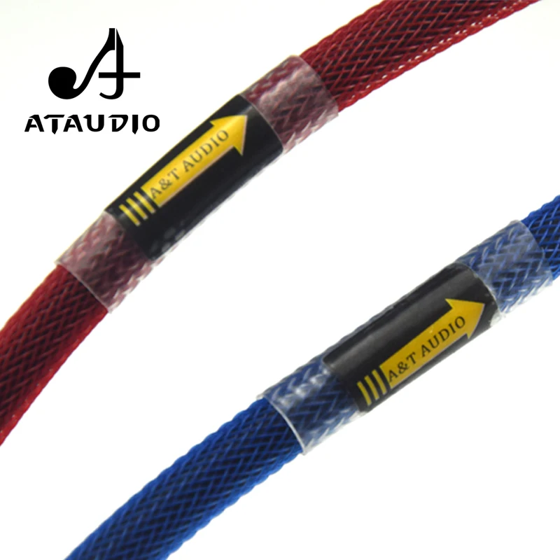ATAUDIO 1 Pair Canare Hifi Rca Cable Hi-end 6N OFC 2RCA Male to 2RCA Male Cable
