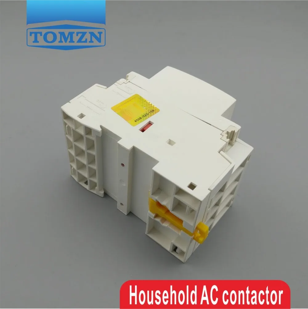 TOCT1 4P 40A 2NC 2NO 220V 400V~ 50/60HZ Din rail Household ac Modular contactor