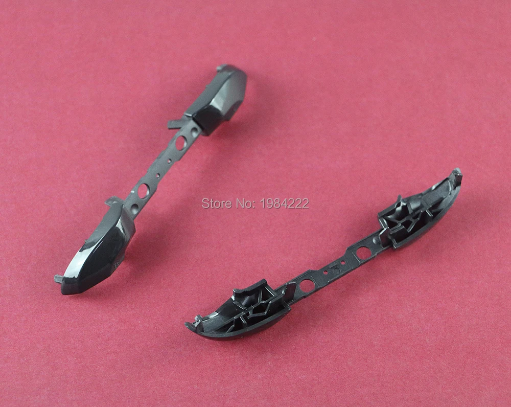 2pcs สีดํา LR ปุ่มสําหรับ Xbox One S XBOXONE Slim Controller RB LB กันชนปุ่มทริกเกอร์ Mod Kit เปลี่ยนชิ้นส่วนซ่อม