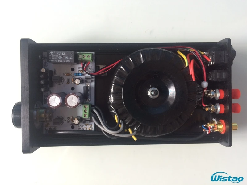 Iwistao 2x20w amplificador hifi lm1875, circuito de proteção de alto-falante com amplificador de potência, retificador independente de mesa, canal r