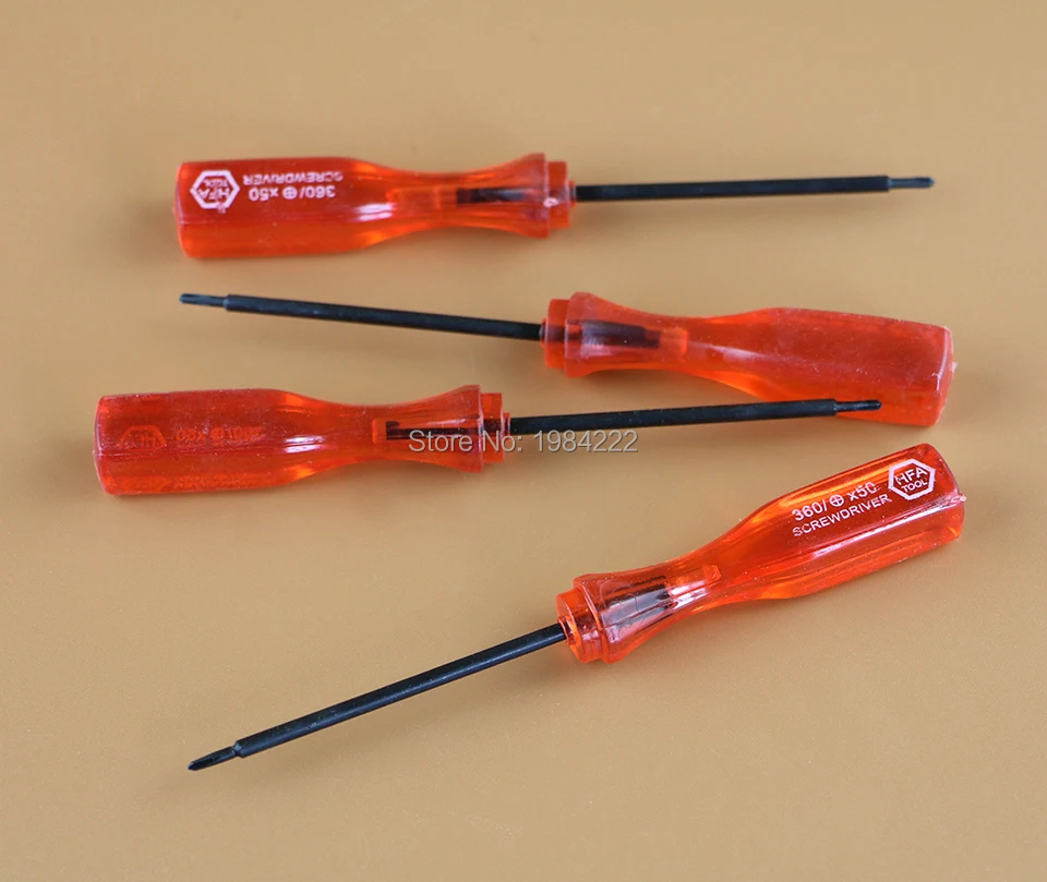 

100pcs/lot red 1.5mm + Cross Wing Tri Wing open repair Tool for Nintendo NDS