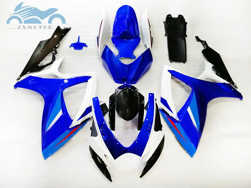 Injection mold Fairing kits for Suzuki GSXR 600 06 07 K6 GSXR600 motorcycles fairings kit GSXR 750 2006 2007 GSXR600 blue white