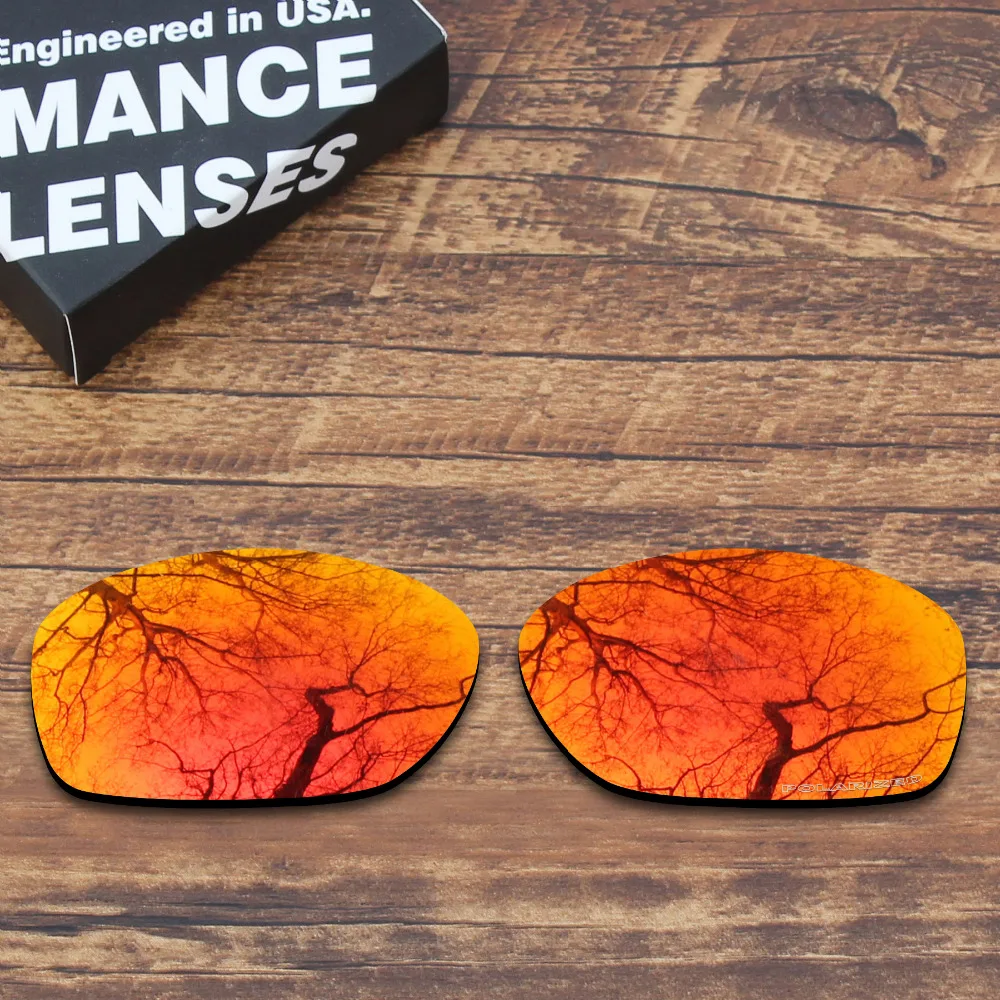 

Millerswap Resist Seawater Corrosion Polarized Replacement Lenses for Oakley Pit Bull Sunglasses Orange Red Mirrored