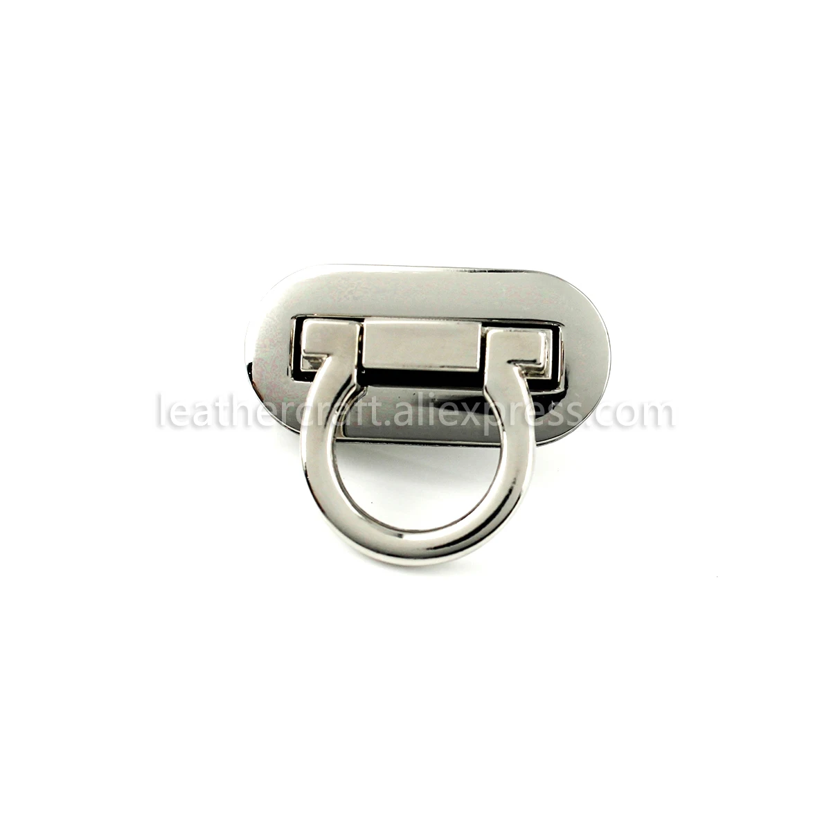 1x Metall-Taschenverschluss Ovaler Klappverschluss Schnallen Druckverschluss Lederhandwerk Damen-Taschenzubehör Geldbörsen-Handtaschen-Accessoires – Detail 8