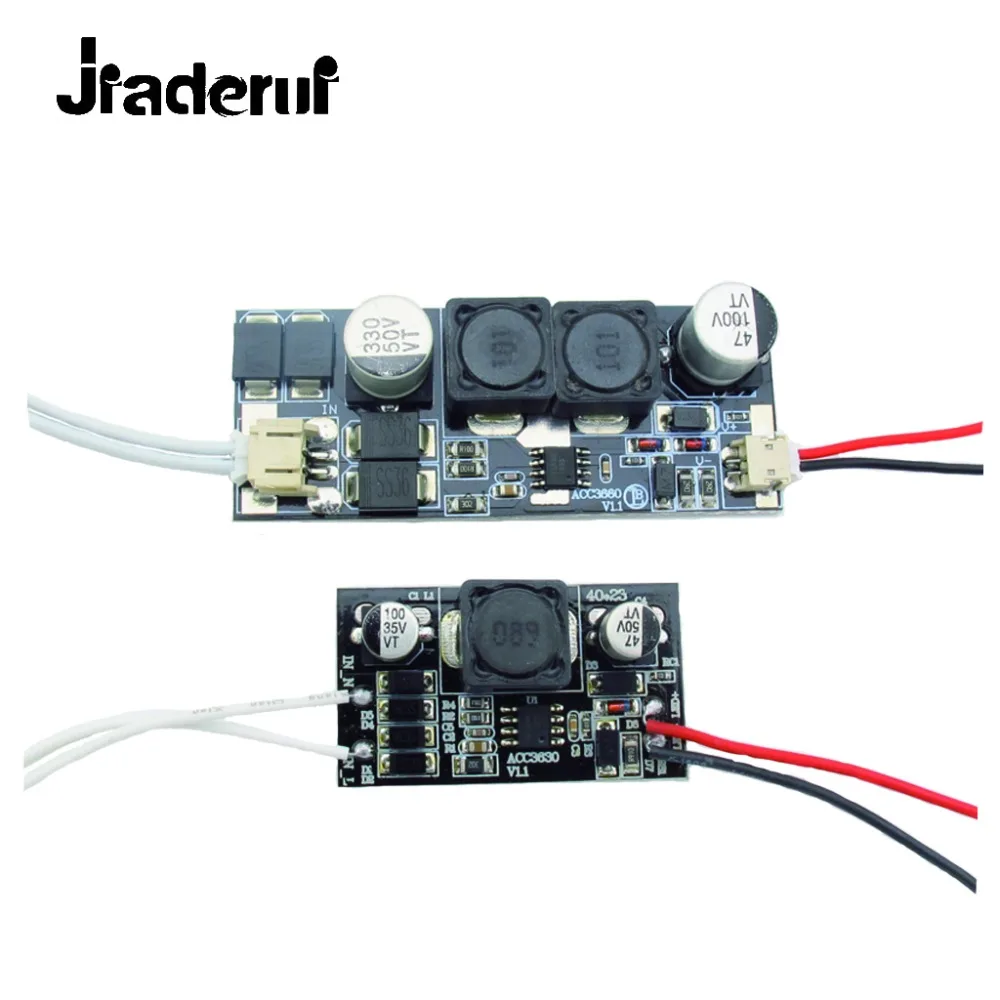 Jiaderui DC 12V - 24V Input to 300mA DC 10W 12W 15W 18W LED Driver Low Voltage Adapter for LED Solar Street Lamp Car Boat Light