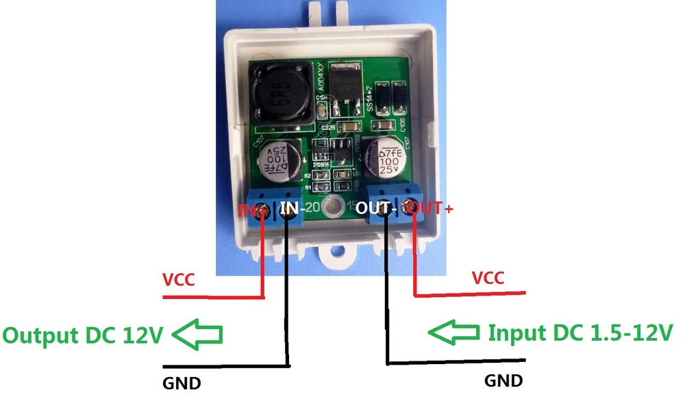 CE015*5 5 stks Wifi Router LED Power DC DC 5 V naar 12 V Boost Step-Up Converter Module