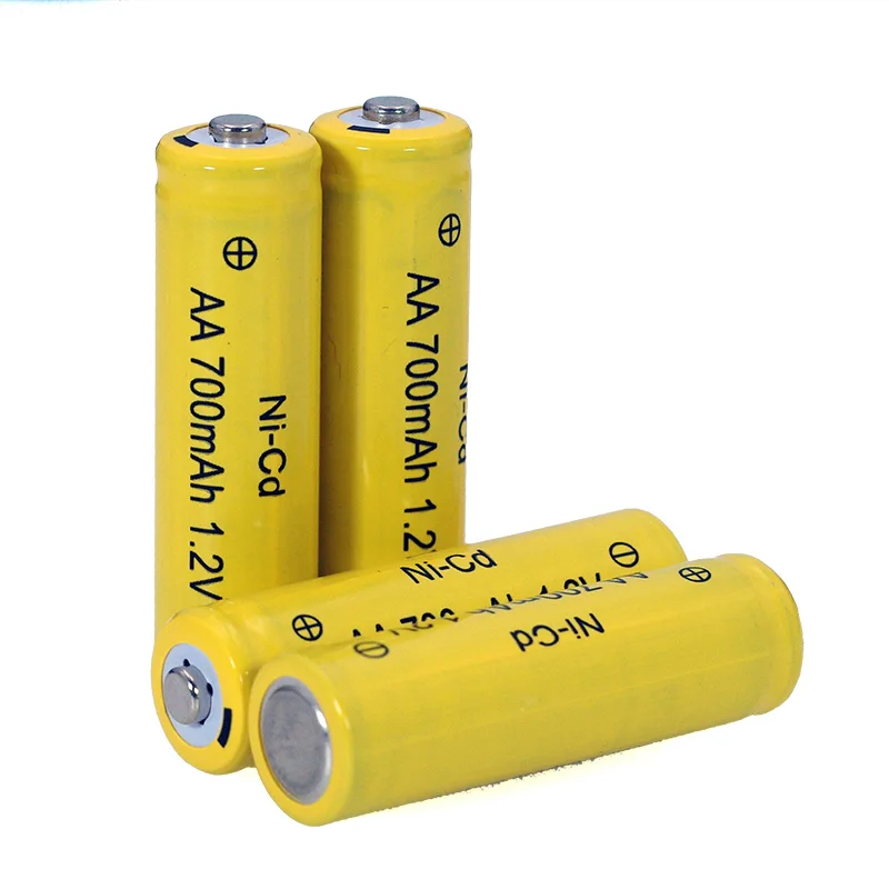 1.2v NI-CD AA Batteries 700mAh Rechargeable nicd Battery 1.2V Ni-Cd aa For Electric remote Control car Toy RC ues