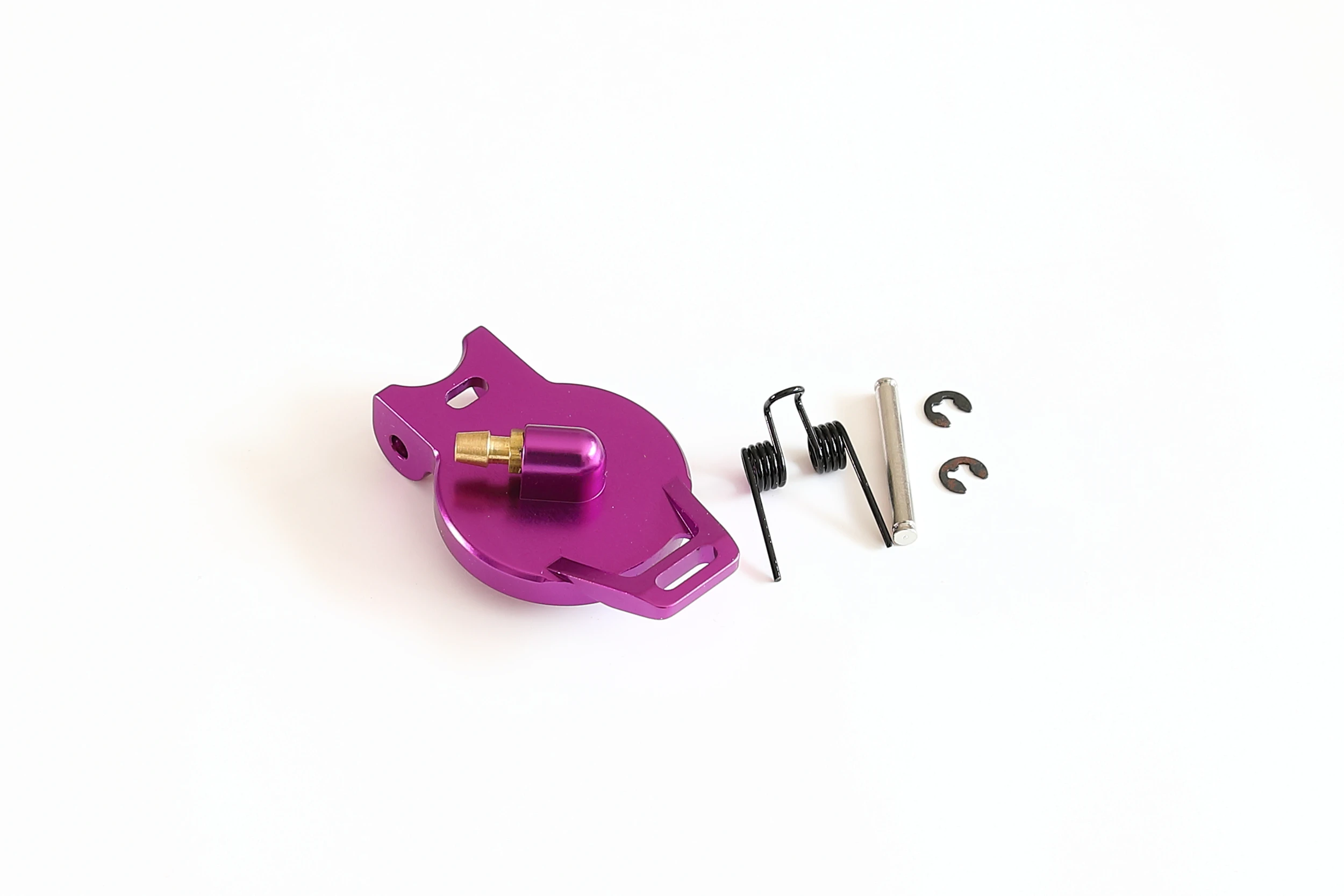 GTB Aluminum Alloy  Fuel Tank Gas Cap P for RC 1/10 HPI NITRO MT2 RS4  III (Silver/Purple)