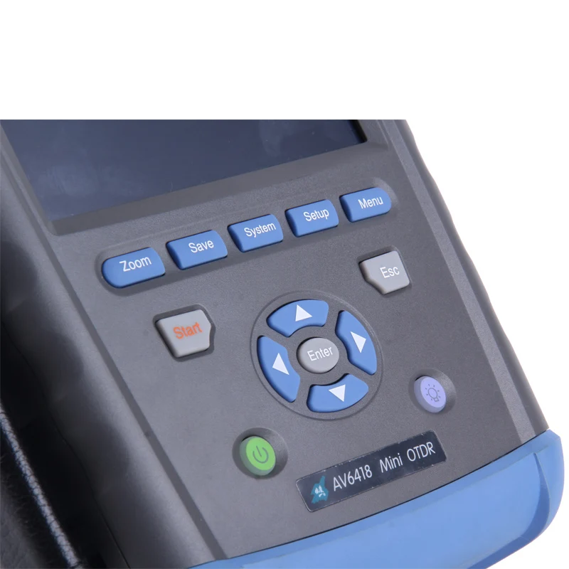 Handheld AV6418  OTDR Optical Time Domain Reflectometer FTTH   1310/1550nm, 42/40dB with VFL Fiber Optic OTDR