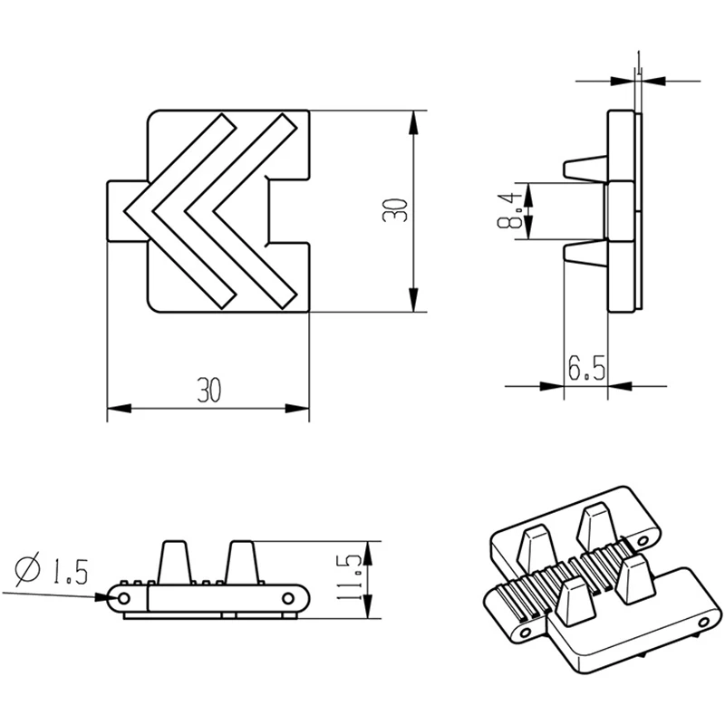 10 sztuk 3x3cm utwór/DIY zabawki zbiornik utwór dron rc samochód samolot robot dziecięce zabawki dla chłopców diy akcesoria dla dzieci montessori juguetes nero