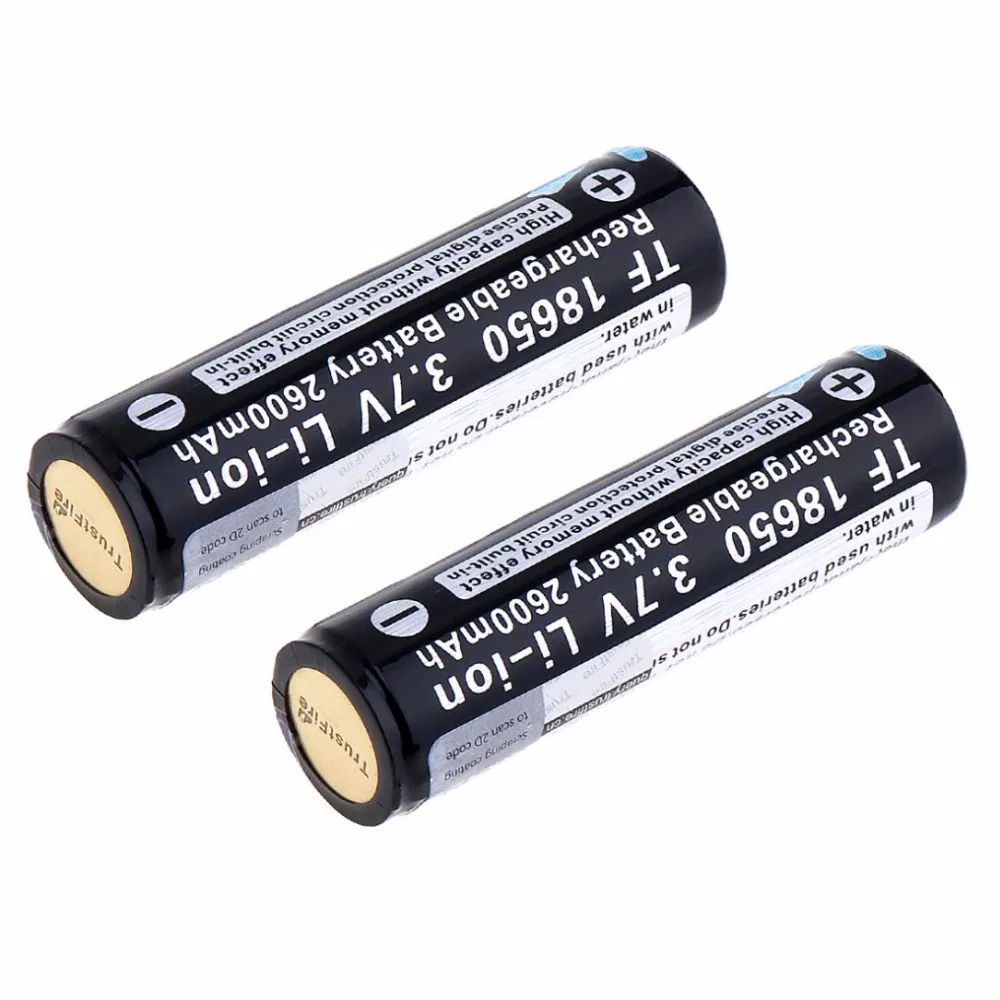 

9pcs/lot TrustFire 18650 Protected Rechargeable Lithium Batteries 3.7V 2600mAh Li-ion Battery Cell For LED Flashlights with PCB