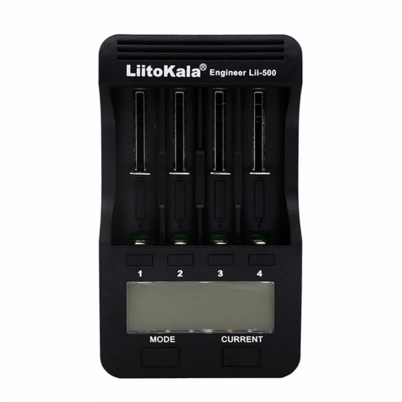 

LCD New LiitoKala Lii-500 Charger 3.7 V 18650 18350 26650 10440 14500 18500 17500 1.2 V AA AAA nik Lithium Battery Charger