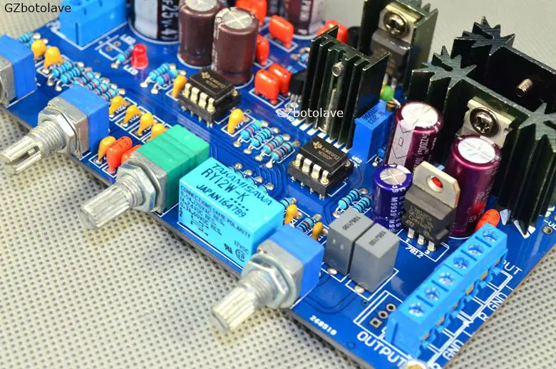 E2 class a shunt regulator HIFI temperature class tone board  preamp board (finished product test, good band pass function)