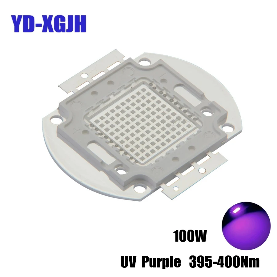 

High Power LED Chip Ultraviolet Light 395NM led 3 5W(3.0-3.6v) 10W(10-12v) 20 30 50 100W(30-36v) Medical beauty sterilization