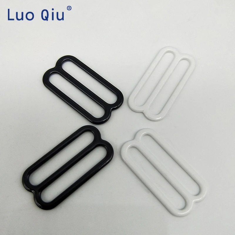 Регулируемые застежки для бюстгальтера, черный бюстгальтер 8, нижнее белье металлическая и пластиковая застежка для бюстгальтера 20 шт./лот 20 мм