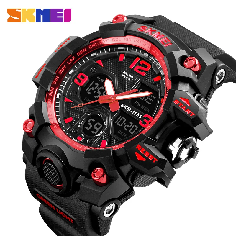 Men Watches Military Sports Watch Men Top Brand Luxury SKMEI Men\'s Quartz Digital Casual Outdoor 50M Waterproof Wrist Watch