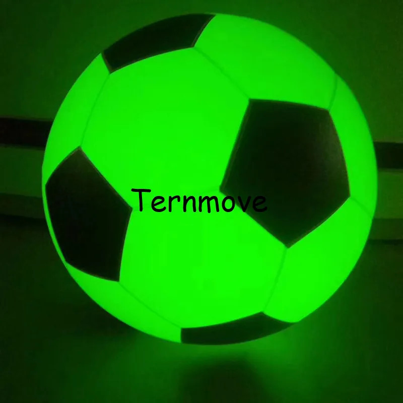 Grande inflável futebol jogando balão luz tocando mudança de cor led brilhante futebol zygote bola pvc céu balões